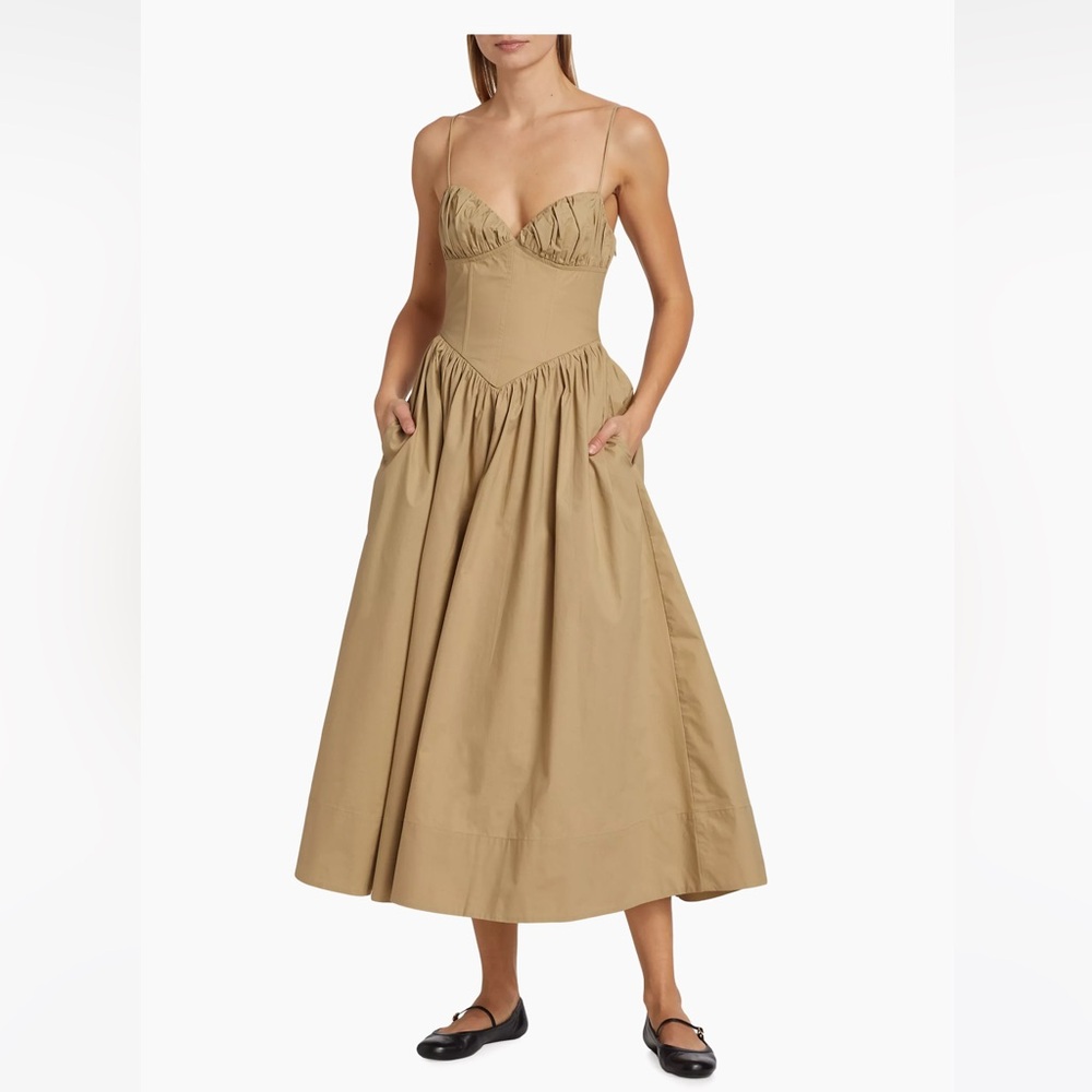 Ronny Kobo Carmine Corset Midi Dress